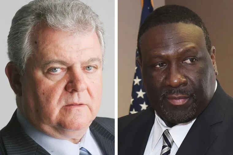 The belated outrage of U.S. Rep Bob Brady (left), the chairman of the Philadelphia Democratic Party, over City Commissioners Chairman Anthony Clark's (right) pay and attendance belies decades of tolerance for rampant corruption.