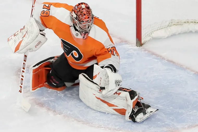 Flyers' goalie Carter Hart is 12-1-2 at the Wells Fargo Center this season. He beat the Capitals on Wednesday and gets the red-hot Lightning on Saturday.