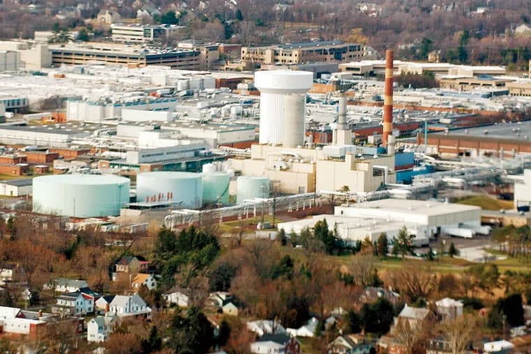 Merck & Co.’s factory in West Point, Montgomery County, has been the focus of labor friction. (BOB WILLIAMS/Inquirer File Photo)