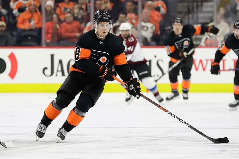 Flyers defenseman Robert Hagg signed a two-year deal to stay with the Flyers.
