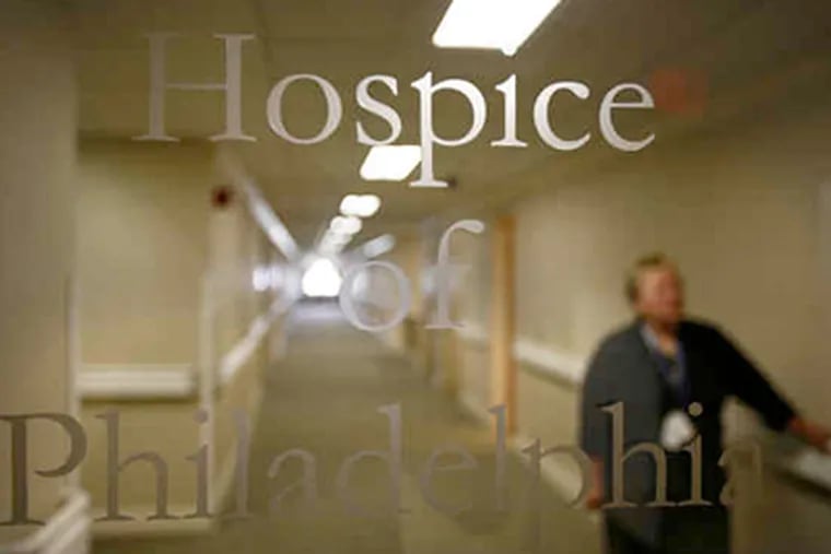 The Visiting Nurse Association's inpatient hospice facility set to open at the former MCP Hospital. Among three new facilities in the area, it is for patients with agitation, seizures, or other symptoms that can't be managed at home. (Eric Mencher / Staff Photographer)