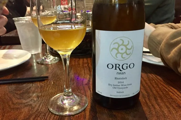 This unfiltered Rkatsiteli from Orgo is made the ancient Georgian way, with the white grapes aged on their skins in clay jars buried in the ground.