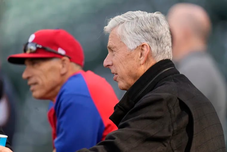 “It’s not Joe’s fault that we’ve been shut out or scored one run seven times,” Phillies president Dave Dombrowski says of his manager Joe Girardi.