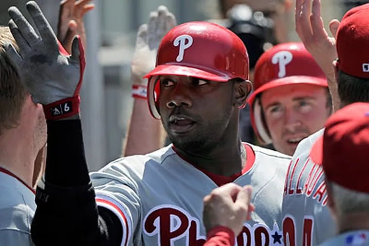 Ryan Howard's game-winning homer on Wednesday was the climax of a successful road stand. (Mark J. Terrill/AP)