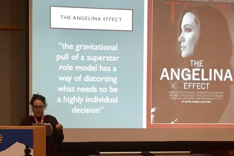 The author lectures on the sexist assumption that women choose life-altering surgery because a famous actress like Angelina Jolie did.
