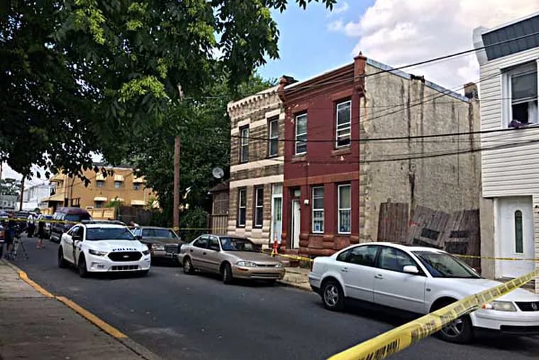 Police yesterday found the body of an 83-year-old woman in a basement freezer of a red brick house on Lee Street in Hunting Park.