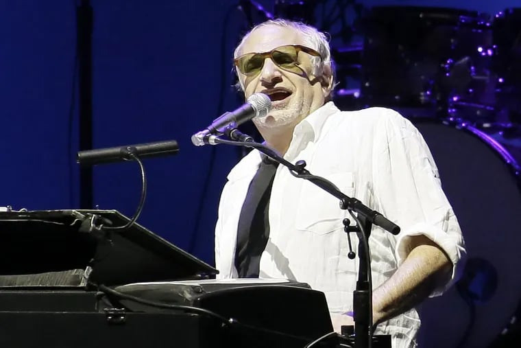 Steely Dan lead singer and keyboardist Donald Fagan performs at the BB&T Pavilion in Camden, NJ on July 11, 2018.
