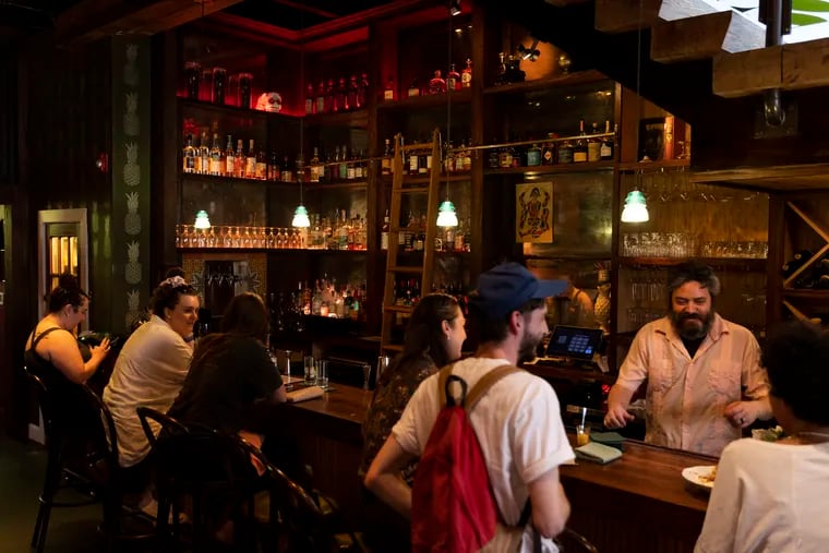 Bolo, a Rittenhouse newcomer, has a 60-bottle rum bar (with a street window) on the ground floor, and a skylit second-floor dining room.