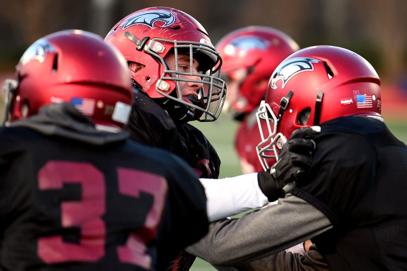 defensive lineman blake romano with two sacks, two tackles for