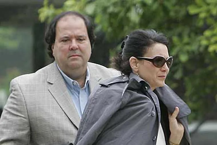 Jocelyn Kirsch's parents, Lee and Jessica Kirsch, arrive at U.S. District Court this morning.