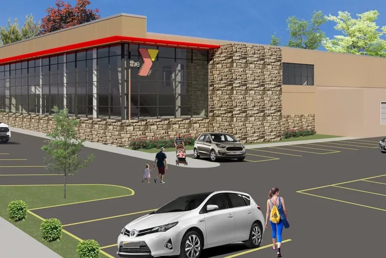 A rendering of how Fairless Hills YMCA in Bucks County will look after it is renovated.