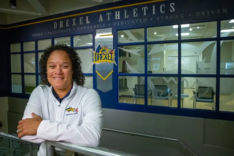 Maisha Kelly, Drexel's athletic director, doesn't believe she would have gotten her start in college sports without Title IX.