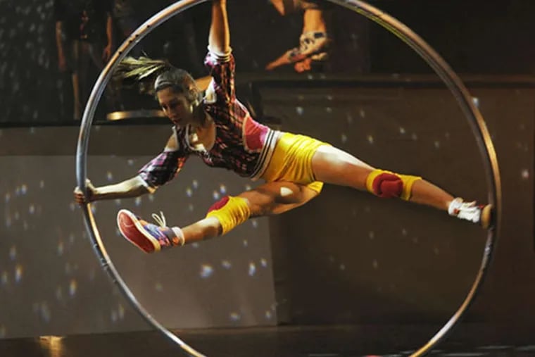 CHILD -- Cirque Éloize iD, part of the Kimmel Center for the Performing Arts Broadway series, continues at the Merriam Theater through Sunday.