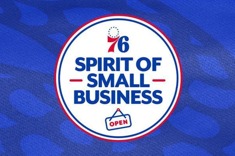 The 76ers are on a season-long initiative to help local small businesses.