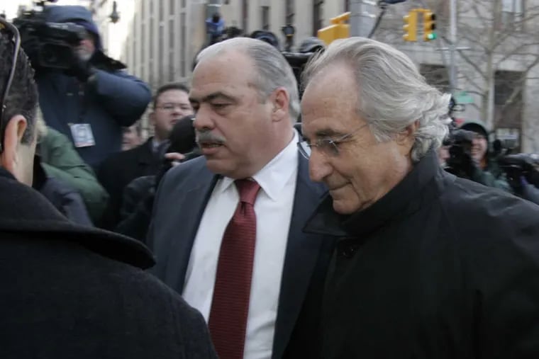 Bernard Madoff arrives at Federal Court for a scheduled hearing Wednesday, Jan. 14, 2009 in New York.