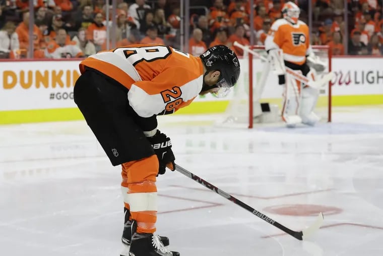 Flyers center Claude Giroux, in a moment of honesty, said the Philadelphia fans’ booing may have hurt the team in their series against the Penguins.
