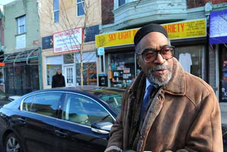 Music mogul and community activist Kenny Gamble on Point Breeze Avenue between Reed and Dickinson Streets. “This is not a job. This is a lifestyle for us” at Universal, Gamble said. (Clem Murray / Staff Photographer)