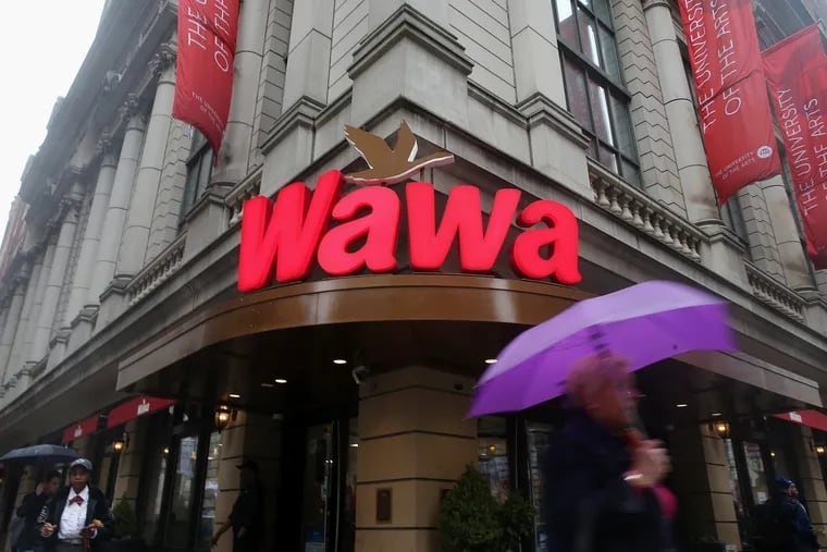 The Wawa store at Broad and Walnut streets in Center City. 