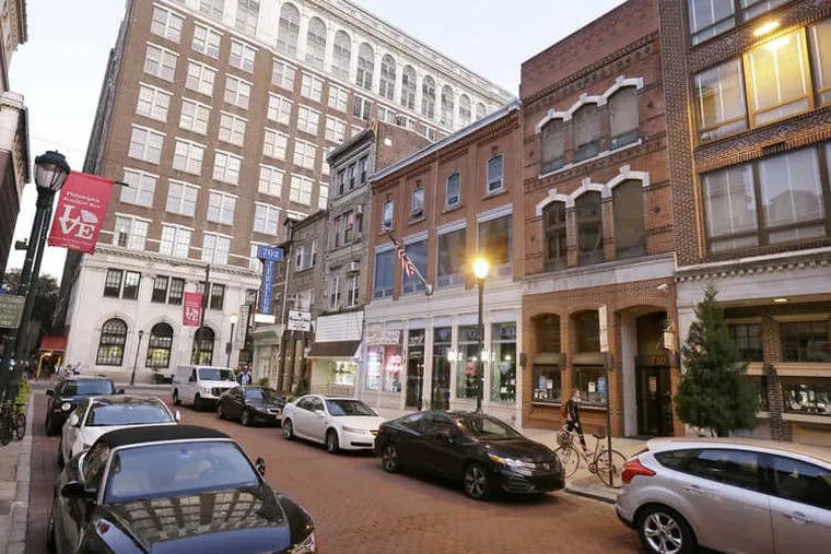 The 700 block of Sansom Street is known as Jewelers Row, the oldest diamond district in America. Five buildings between 702 and 710 Sansom St., plus one building on South Seventh Street, are in the path of a proposed Toll Brothers condo development.