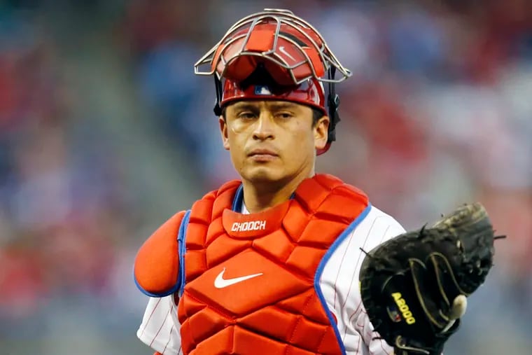Phillies' catcher Carlos Ruiz was honored after a strong week during the road trip.