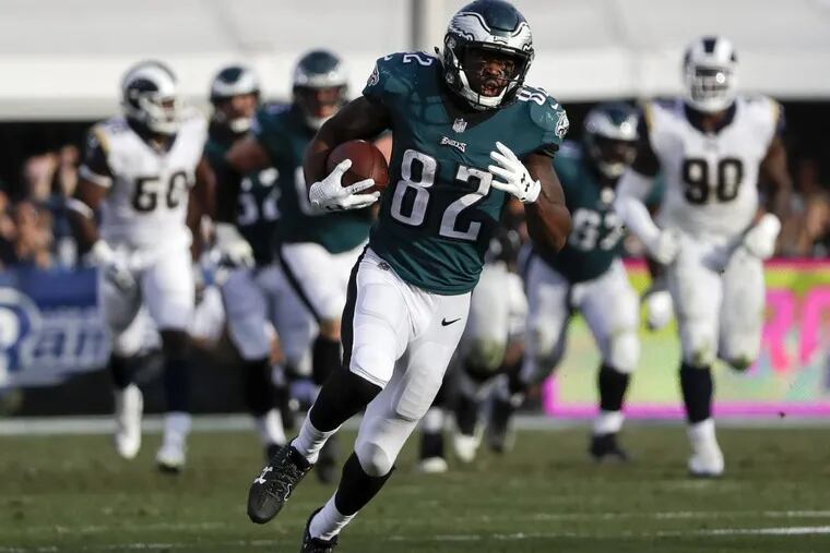 Wide receiver Torrey Smith, who already has one Super Bowl ring, knows the road to another would be much easier if the Eagles can get homefield advantage throughout the NFC playoffs. YONG KIM / Staff Photographer