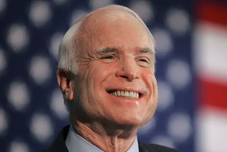 John McCain will be targeted by Democrats as a tired figure who is too much like Bush.