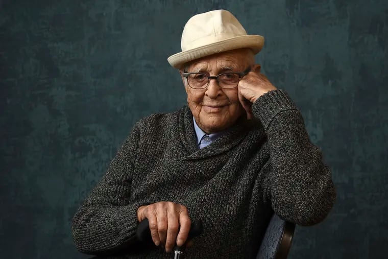 Norman Lear, executive producer of the Pop TV series "One Day at a Time," poses for a portrait during the Winter Television Critics Association Press Tour in 2020 in Pasadena, Calif.