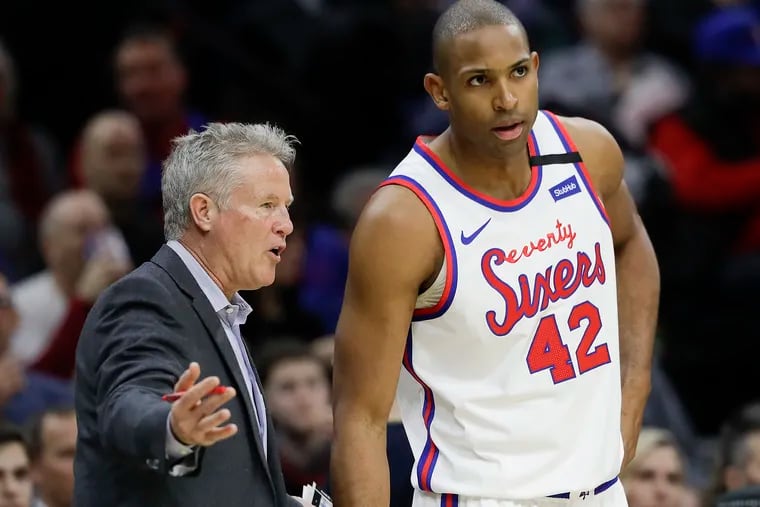 Sixers forward Al Horford went to the bench after a rough start to his season. Will he start there when the season resumes?