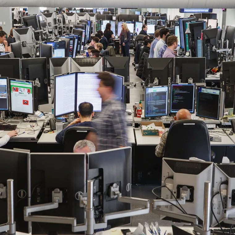 A trading floor at Susquehanna International Group's headquarters on City Ave. in Bala Cynwyd. Founded by Jeff Yass and its partners, the company has also invested in over 500 private companies worldwide, including the company that became ByteDance, owner of TikTok