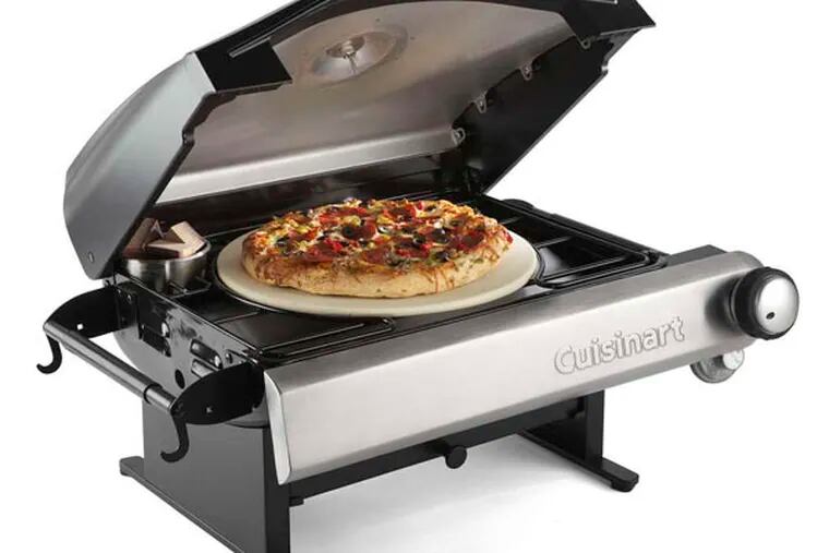 The Cuisinart Pizza Oven is fueled by propane.