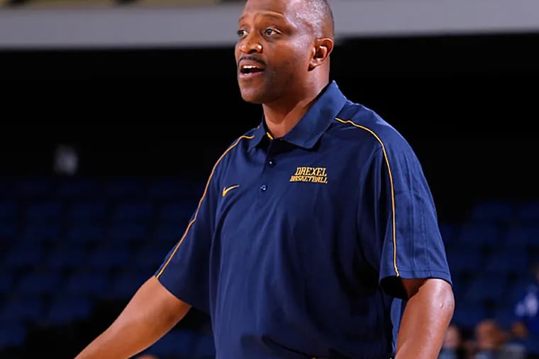 Drexel men's basketball coach Bruiser Flint. (Alex Gallardo/AP)