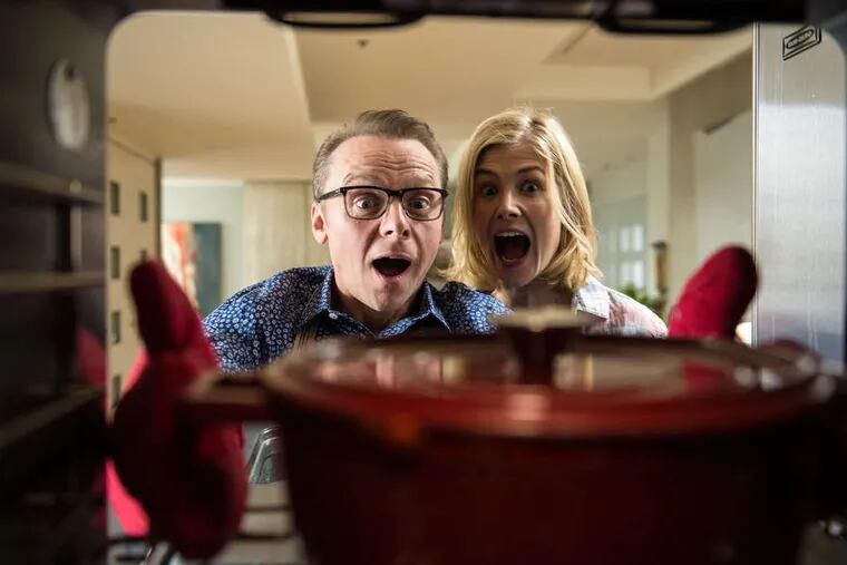 Simon Pegg and Rosamund Pike in &quot;Hector and the Search for Happiness.&quot;