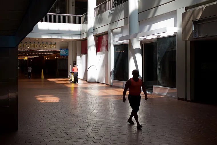 The nearly empty Gallery mall, a shell of its former self, contains metals, concrete, and other materials that will be dumped or recycled. Demolition will likely begin in late September. ALEJANDRO A. ALVAREZ / Staff Photographer