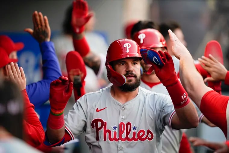 Phillies designated hitter Kyle Schwarber hit a three-run home run in Tuesday night's win over the Angels. On Wednesday, a minor earthquake shook Anaheim.