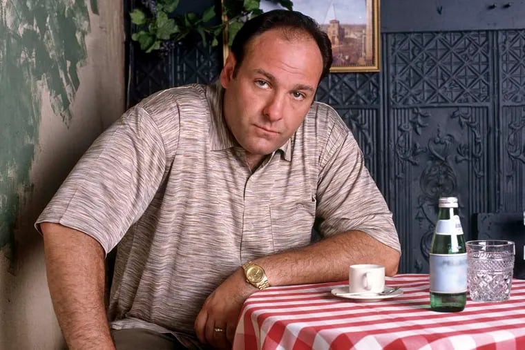 James Gandolfini as mob boss Tony Soprano in an episode from the show's first season