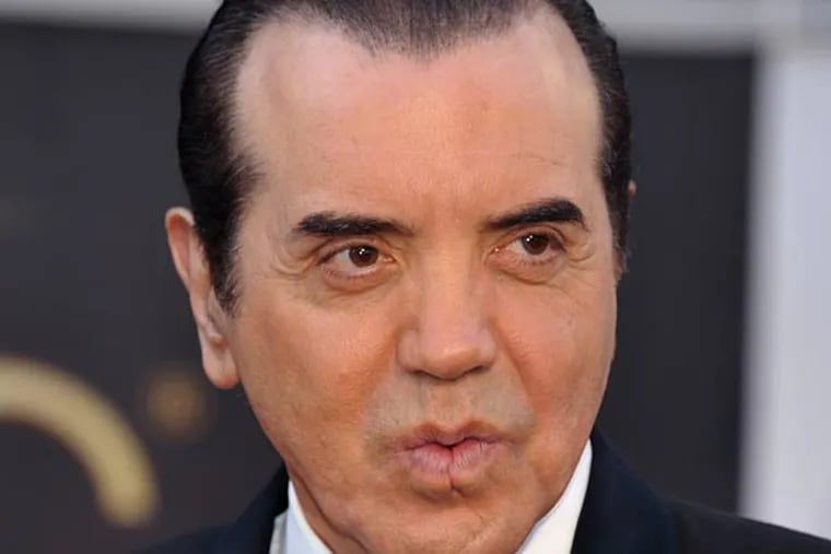 Actor Chazz Palminteri arrives at the Oscars at the Dolby Theatre on Sunday Feb. 24, 2013, in Los Angeles. (Photo by John Shearer/Invision/AP)