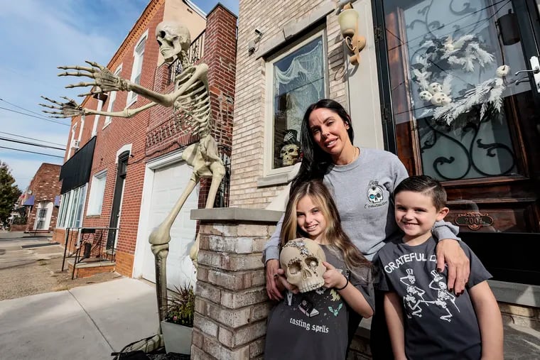 Monique Gubitosi and her two children Gemma and Gabriel always decorate their South Philadelphia home lavishly for Halloween. This year they did something extra special in memory of Peter Gubitosi, Monique's husband and the children's father, who passed away in 2020.
