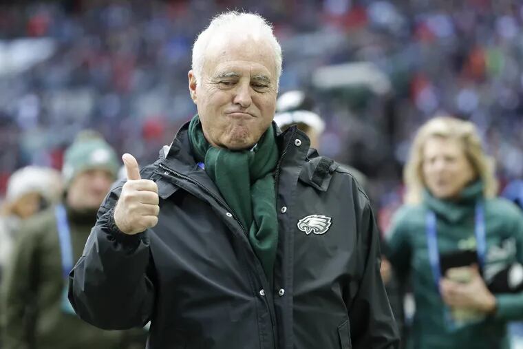 Jeffrey Lurie's London experience? Thumbs up.