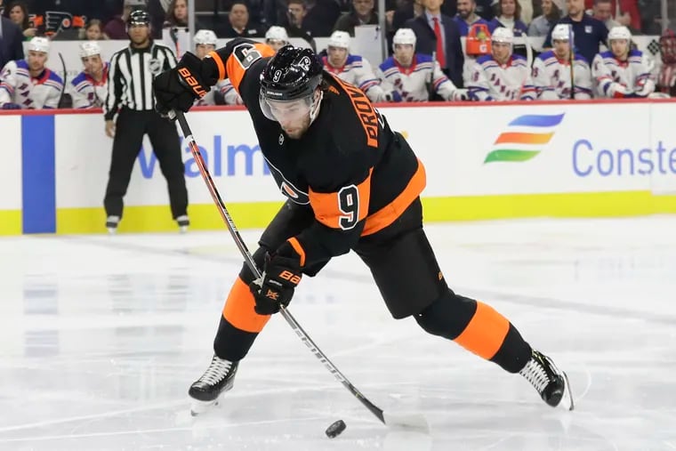 Ivan Provorov had 13 goals this season and was named the Flyers' best defenseman for the second time in his four-year career.