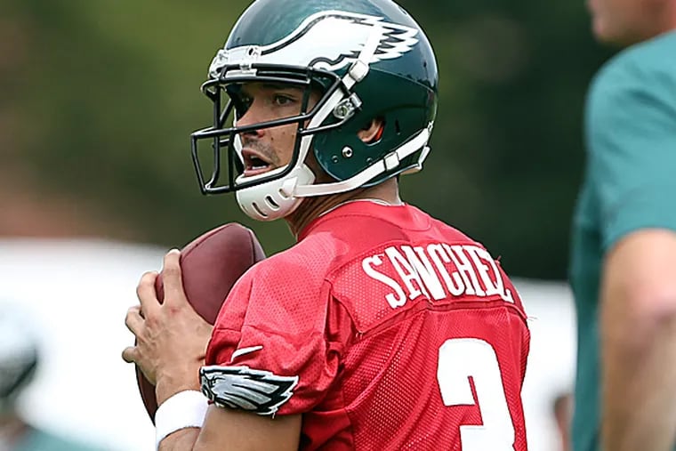 Eagles quarterback Mark Sanchez. (David Maialetti/Staff Photographer)