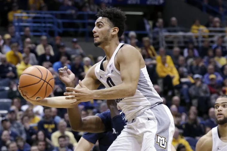Marquette guard Markus Howard leads the Big East Conference in scoring.