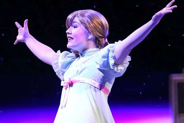 Princess Anna from Disney's Frozen on Ice performed at the Wells Fargo Center Saturday.