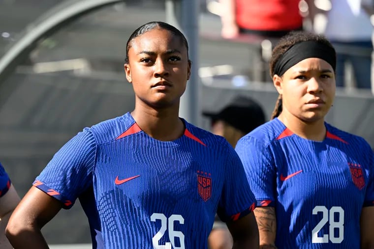 Jaedyn Shaw (left) and Mia Fishel will play big roles for the U.S. women's soccer team at the upcoming Concacaf Gold Cup.