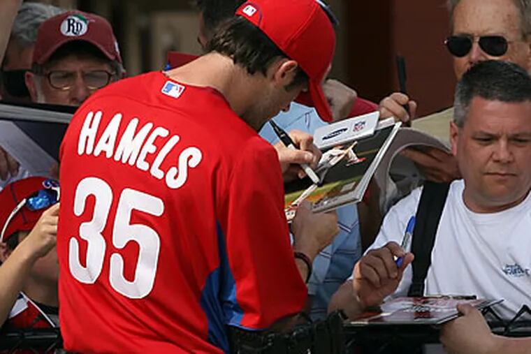 Cole Hamels is the only major Phillies star who is known to be on Twitter. (Yong Kim/Staff Photographer)