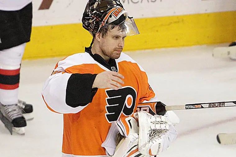 The most obvious question facing Paul Holmgren this summer is whether to use one of his compliance buyouts on Ilya Bryzgalov. (Steven M. Falk/Staff Photographer)