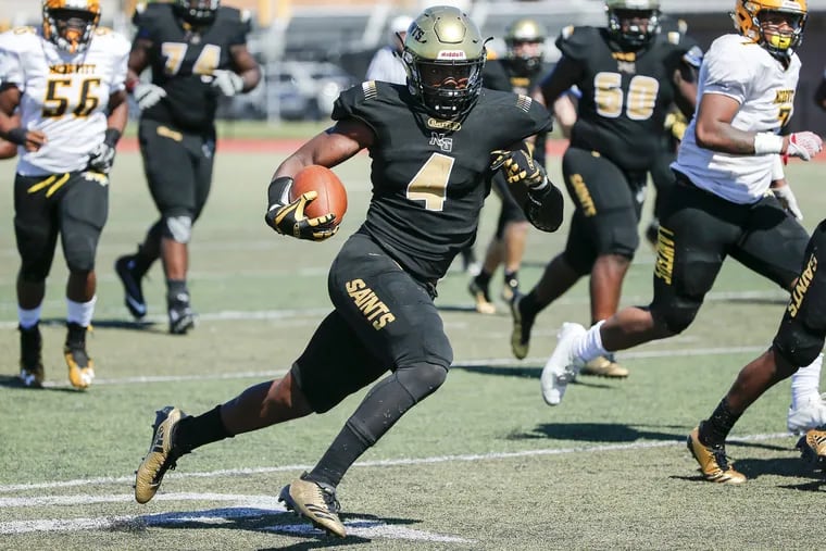 Former Neumann Goretti running back Leddie Brown, who starred at West Virginia, recently signed as an undrafted free agent with the Los Angeles Chargers.