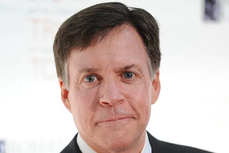 This Nov. 17, 2010 file photo shows sports commentator Bob
Costas at the Robert F. Kennedy Center for Justice and Human Rights
2010 Ripple of Hope Awards Dinner at Pier Sixty in New York. Costas
stirred up a hornet's nest Sunday with a halftime commentary about
Kansas City Chiefs player Jovan Belcher's murdering his girlfriend
(and the mother of his child), followed by his own suicide. "If Jovan
Belcher didn't possess a gun," Costas told a TV audience of more than
20 million, "he and Kasandra Perkins would both be alive today." (AP
Photo/Evan Agostini, file)