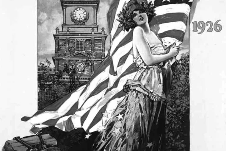 A poster for the Sesquicentennial International Exposition in Philadelphia.