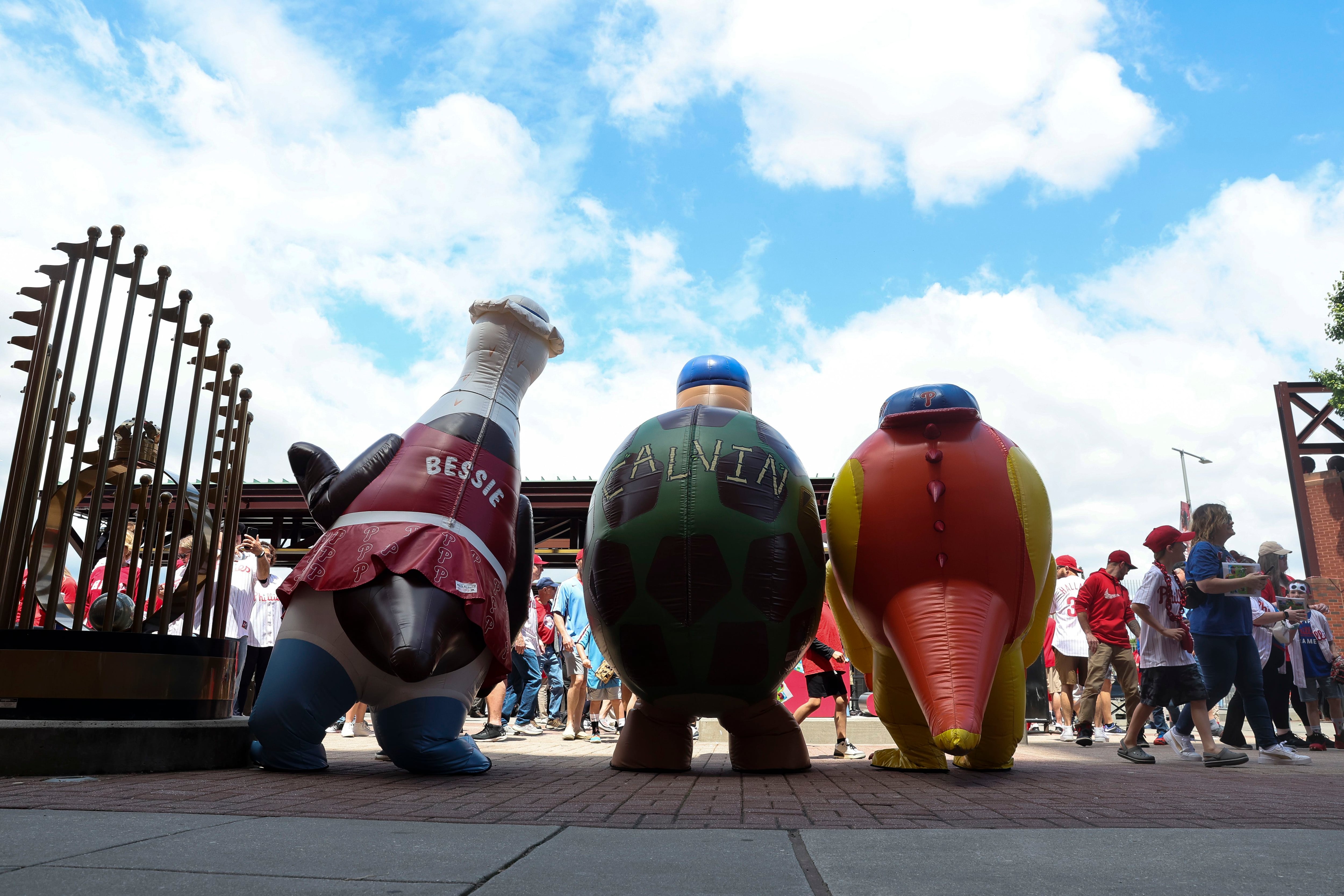 Meet the Galápagos Gang, the Phillie Phanatic's inflatable mascot