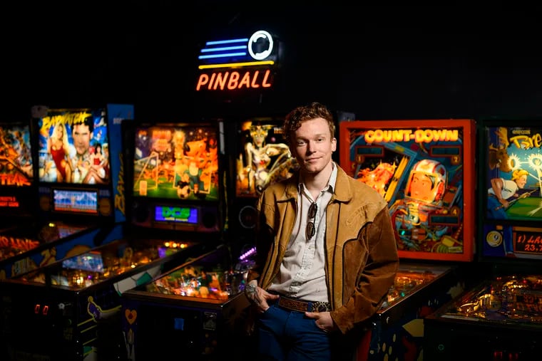 Tyler Mahan Coe poses at No Quarter, a pinball bar in East Nashville, in 2019. Photo for The Washington Post by William DeShazer